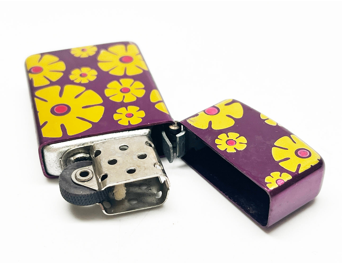 Purple Flower Hippie Storm King 1950s Lighter