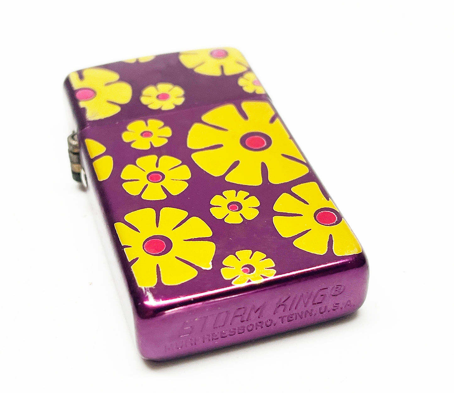 Purple Flower Hippie Storm King 1950s Lighter