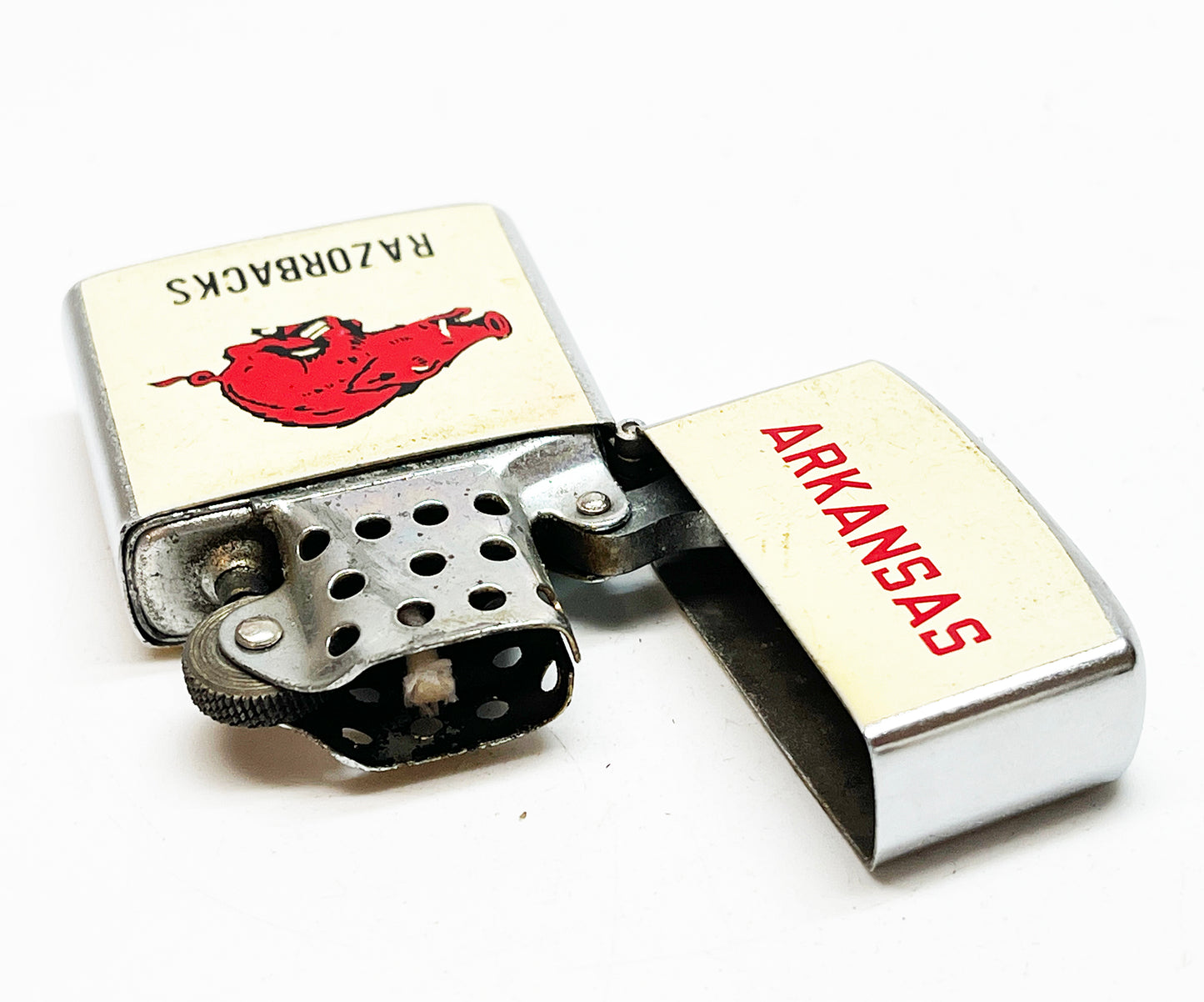 1960s University of Arkansas Razorbacks College Football Lighter