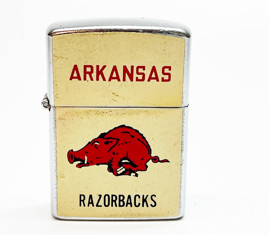 1960s University of Arkansas Razorbacks College Football Lighter