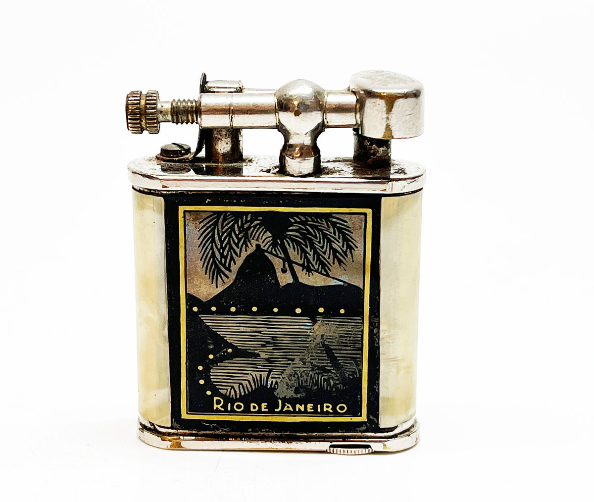 Working 1940s Vintage Rio de Janeiro Lift Arm Lighter