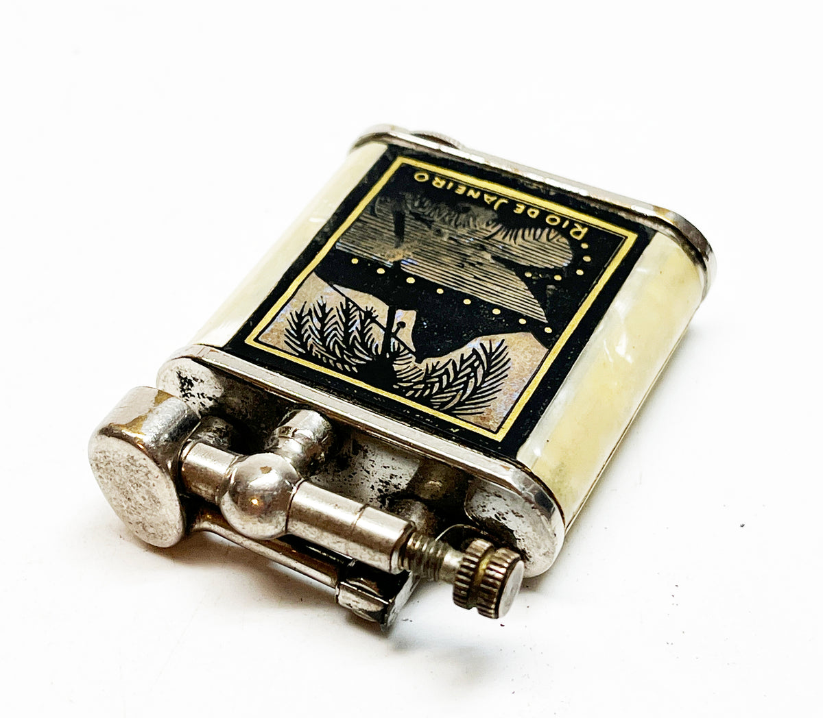 Working 1940s Vintage Rio de Janeiro Lift Arm Lighter