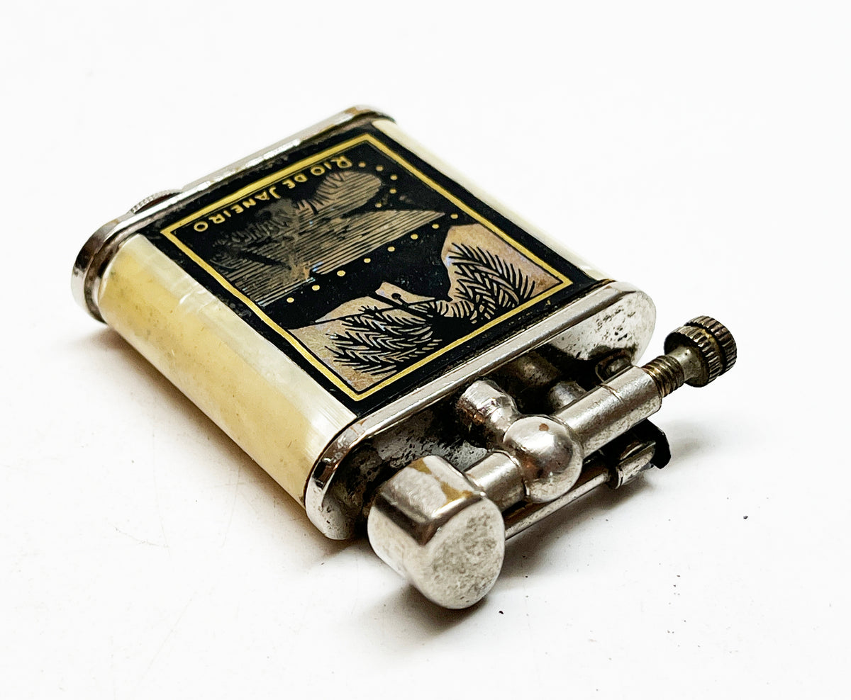 Working 1940s Vintage Rio de Janeiro Lift Arm Lighter