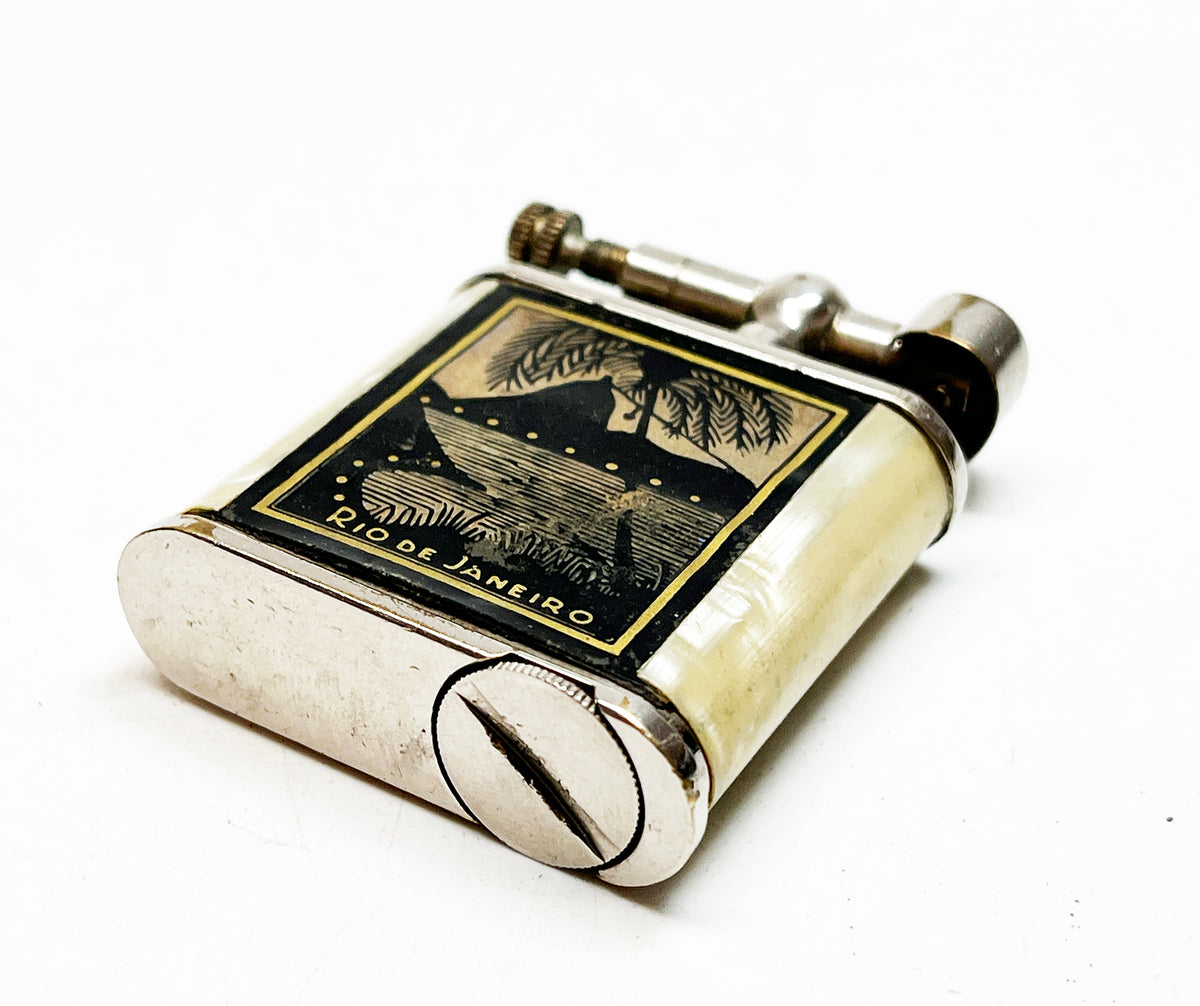 Working 1940s Vintage Rio de Janeiro Lift Arm Lighter