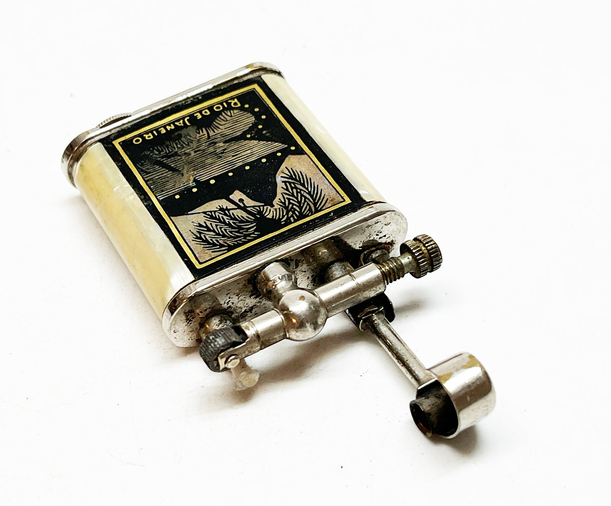 Working 1940s Vintage Rio de Janeiro Lift Arm Lighter