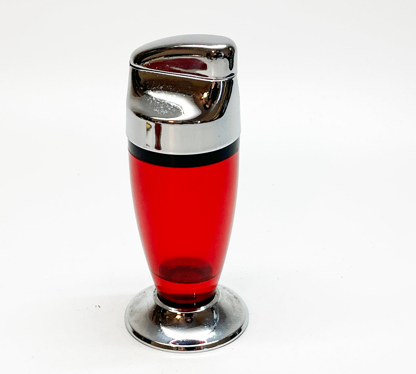 1949 Red See Through 'Miller Liter' Ritepoint Table Lighter