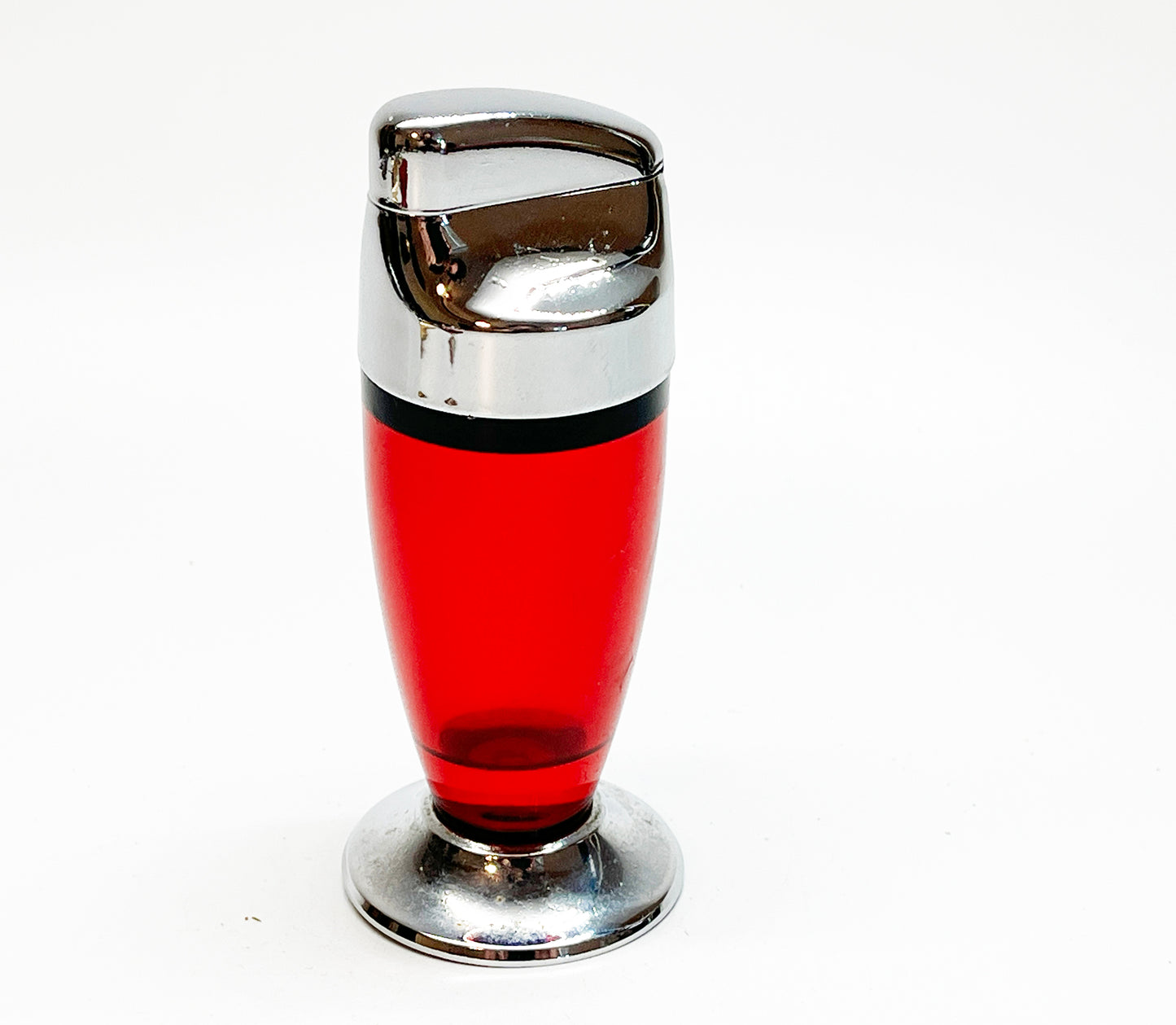 1949 Red See Through 'Miller Liter' Ritepoint Table Lighter