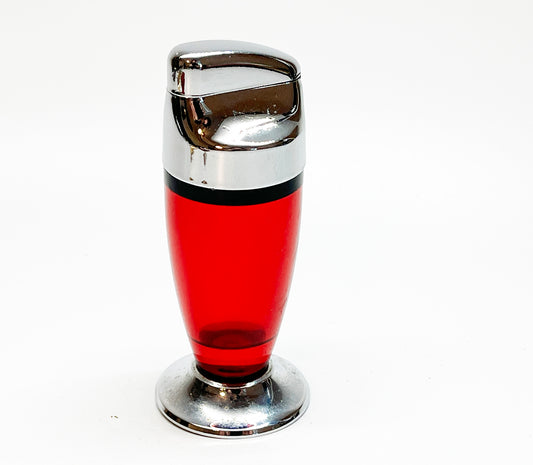 1949 Red See Through 'Miller Liter' Ritepoint Table Lighter