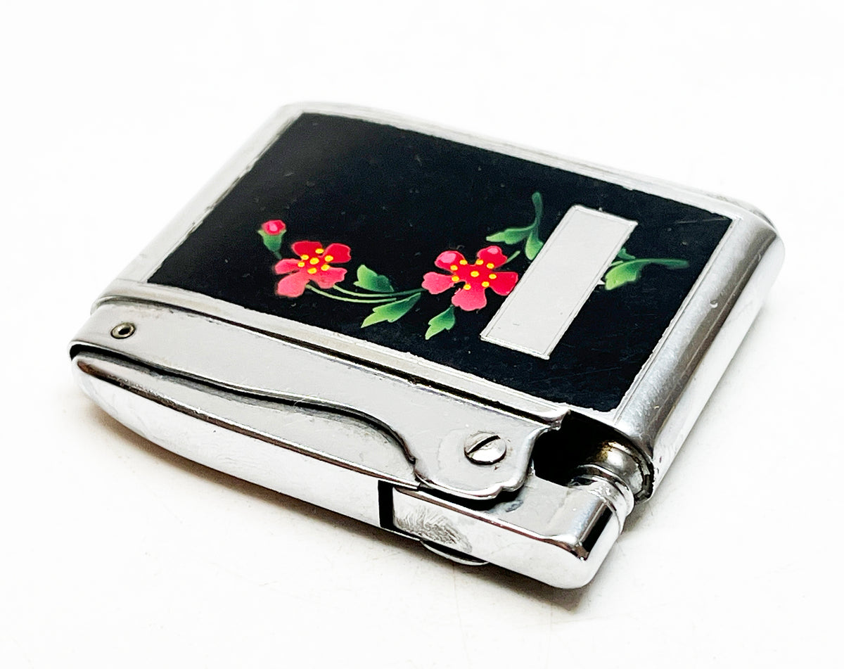 Working 1950s Ronson Adonis Floral Design Lighter