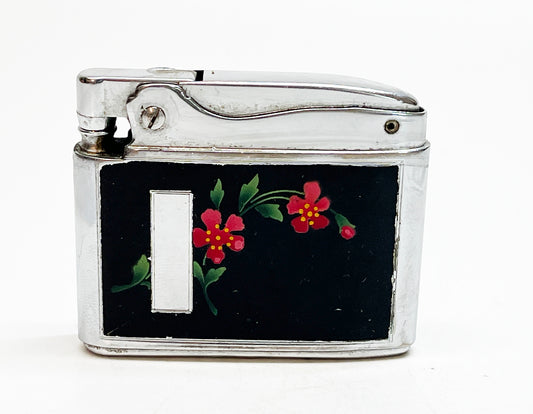 Working 1950s Ronson Adonis Floral Design Lighter