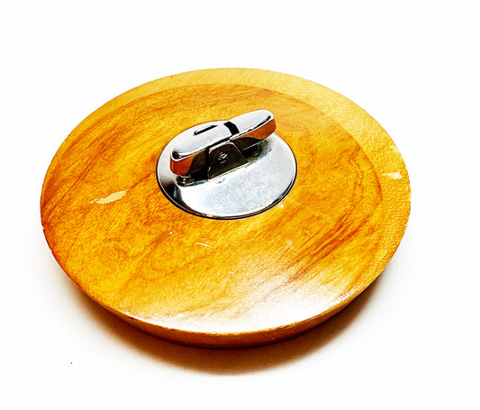 1950s Ronson Cadet Mid Century Wood Table Lighter
