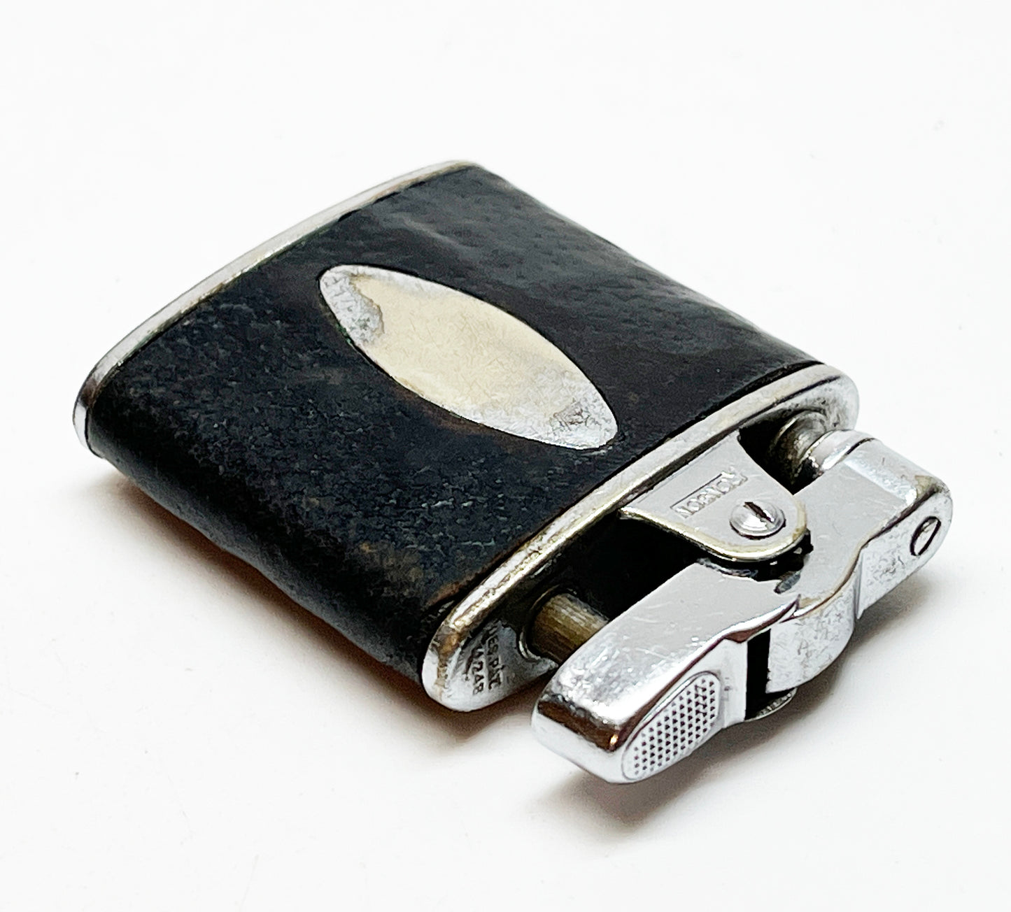 1930s Ronson De-Light Leather-Wrapped Lighter