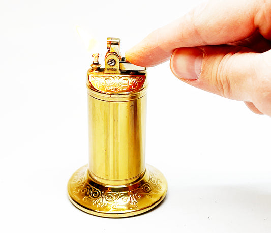 1930s Ronson Duchess Gold Plated Table Lighter