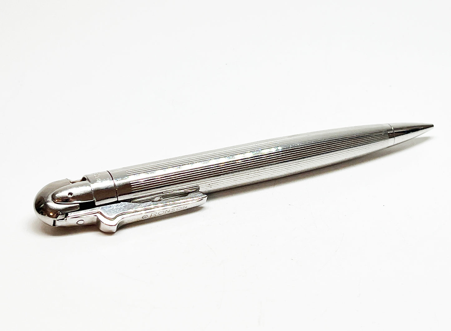 Rare Ronson 1950s Rhodium-Plated Penciliter