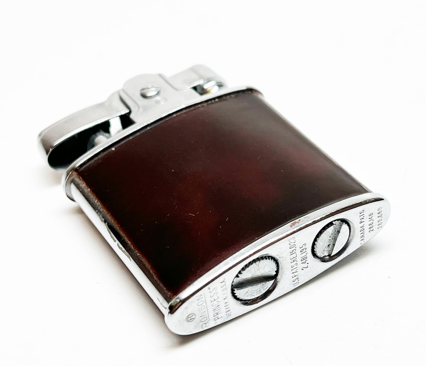 1940s Ronson Princess Lighter with Felt Pouch