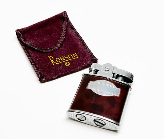 1940s Ronson Princess Lighter with Felt Pouch
