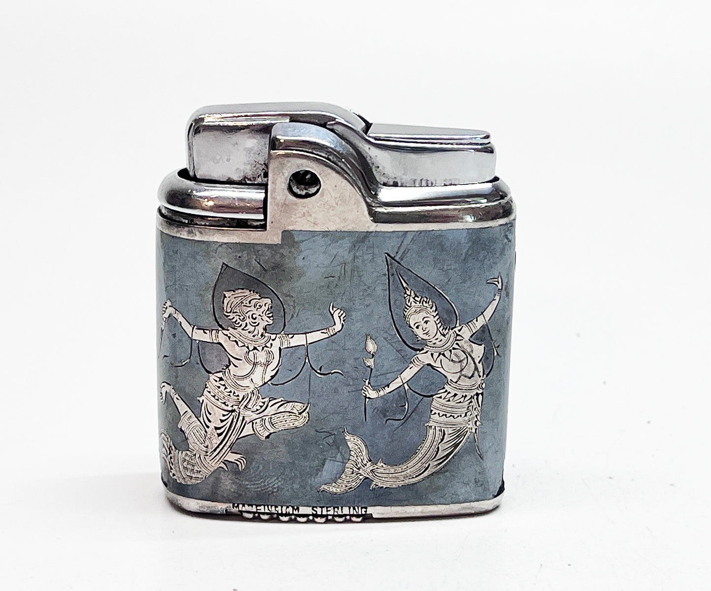 1950s Sterling Silver Working Whirlwind Imperial Ronson Lighter