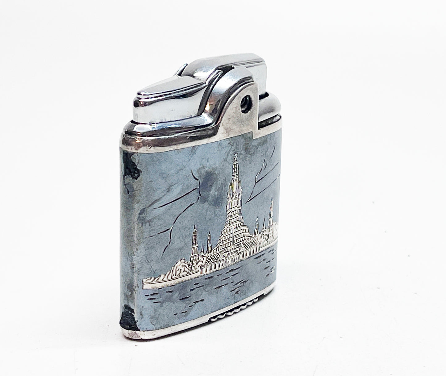 1950s Sterling Silver Working Whirlwind Imperial Ronson Lighter