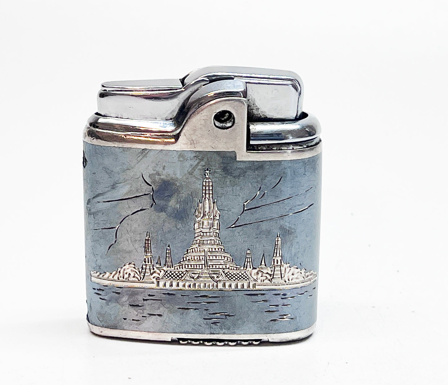 1950s Sterling Silver Working Whirlwind Imperial Ronson Lighter