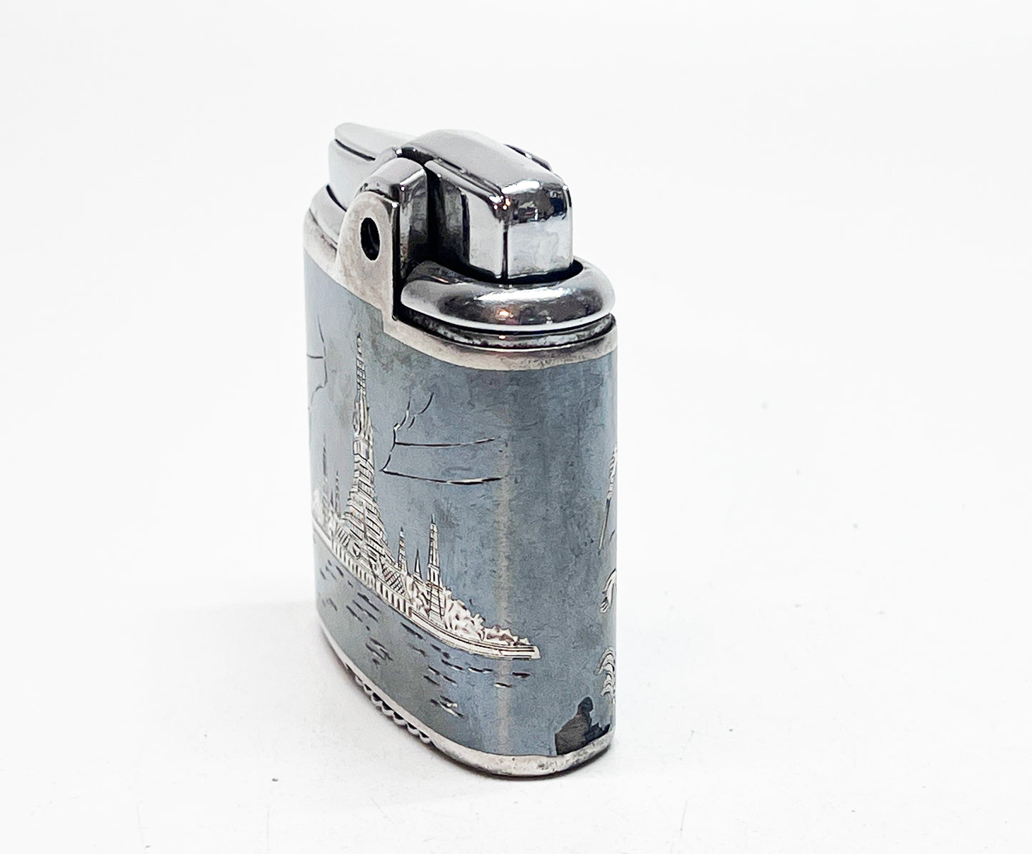 1950s Sterling Silver Working Whirlwind Imperial Ronson Lighter