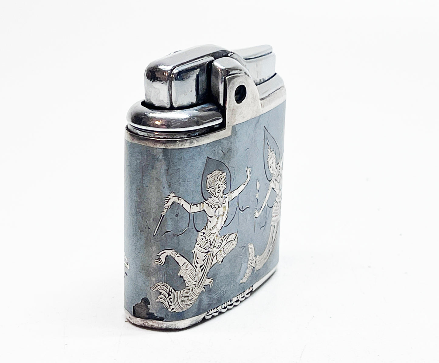 1950s Sterling Silver Working Whirlwind Imperial Ronson Lighter