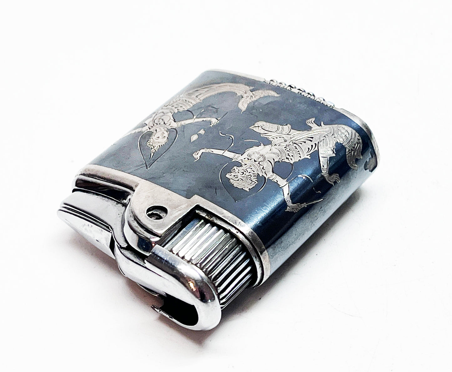 1950s Sterling Silver Working Whirlwind Imperial Ronson Lighter