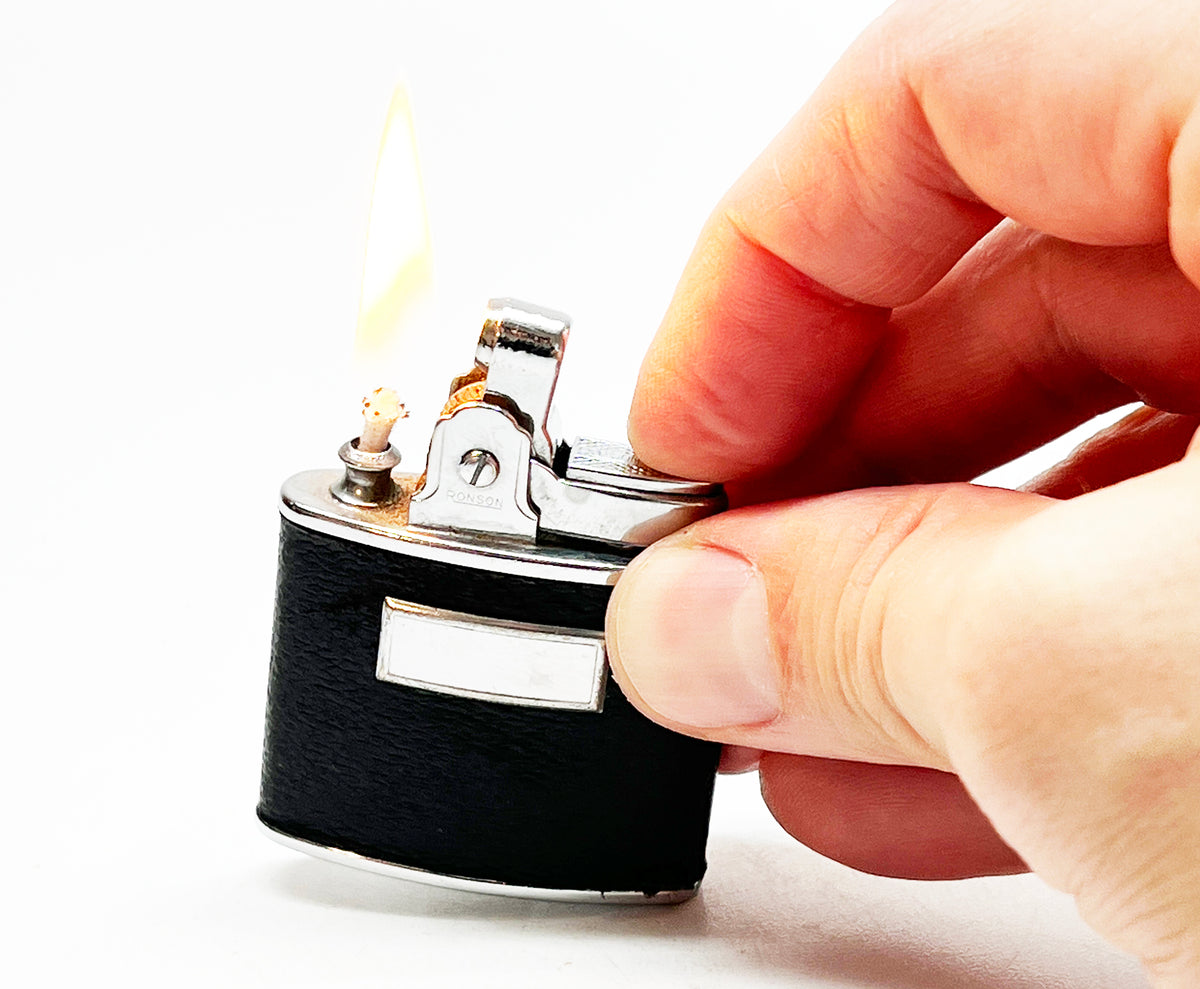1940s Ronson Standard Leather Wrapped Lighter