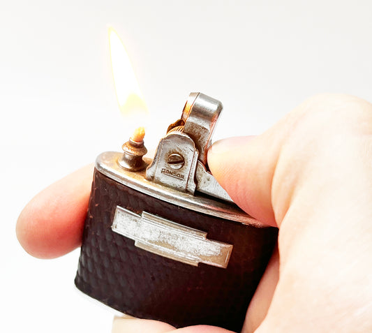 1940s Ronson Standard Leather Wrapped Lighter