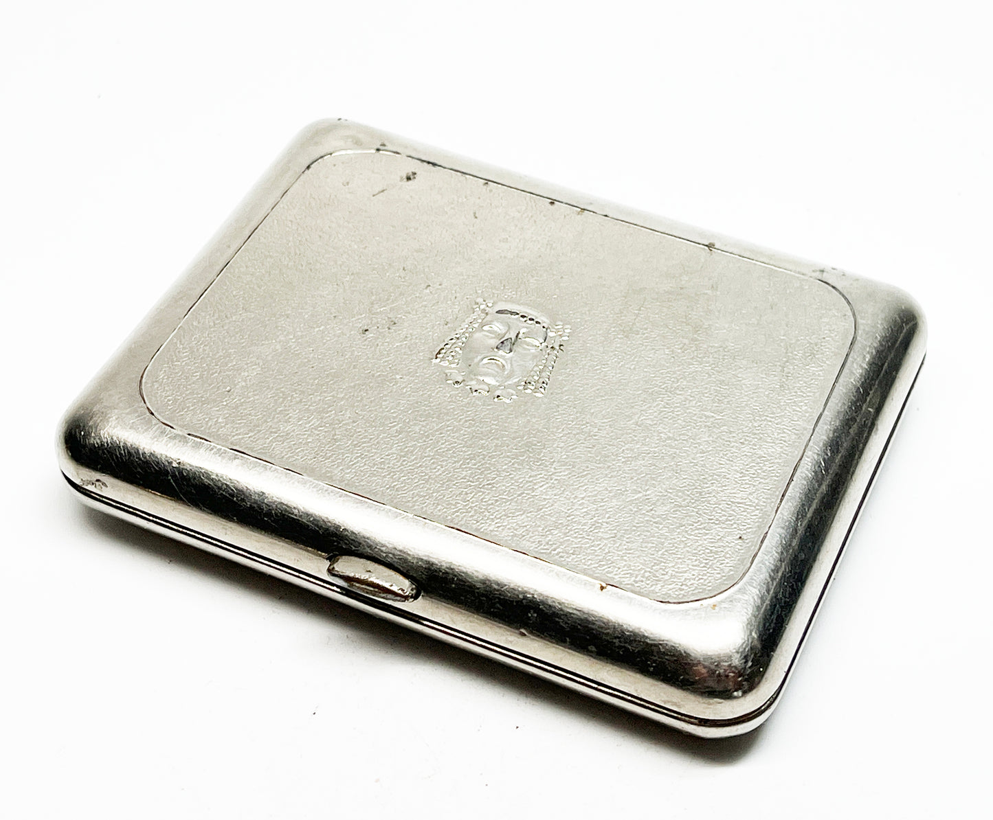 1930s Russian Embossed Metal Cigarette Case