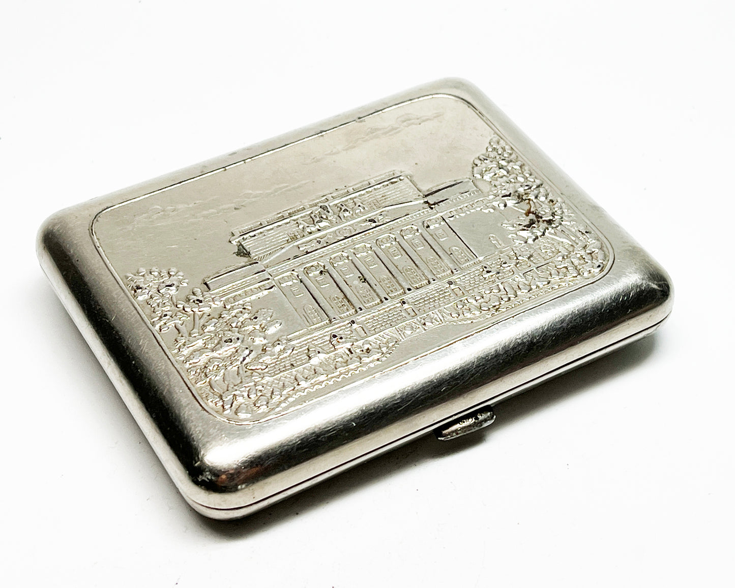 1930s Russian Embossed Metal Cigarette Case