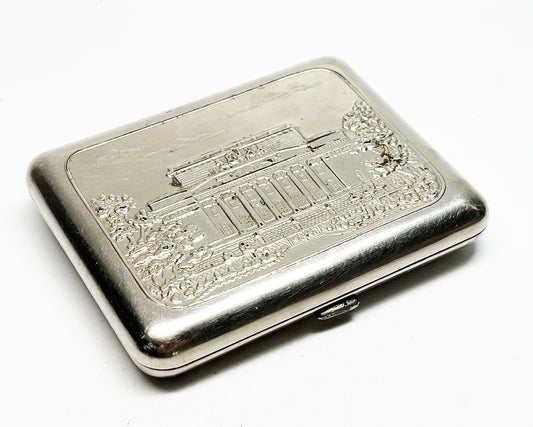 1930s Russian Embossed Metal Cigarette Case