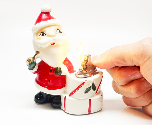 1950s Santa Claus Figural Made In Occupied Japan Table Vintage Lighter