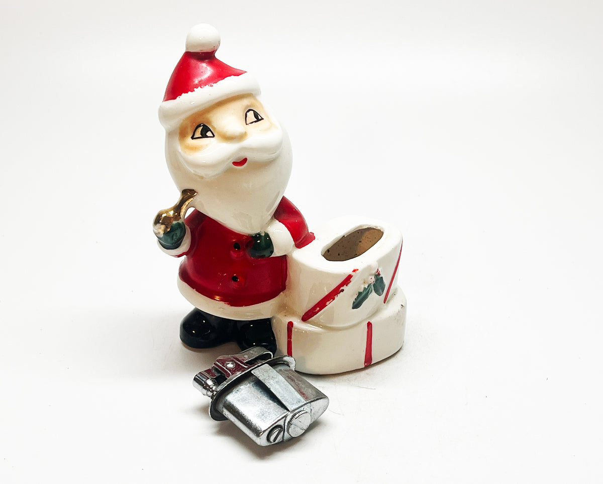 1950s Santa Claus Figural Made In Occupied Japan Table Vintage Lighter