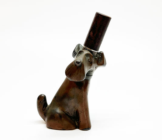 1940s Copper Dog Figural Lighter