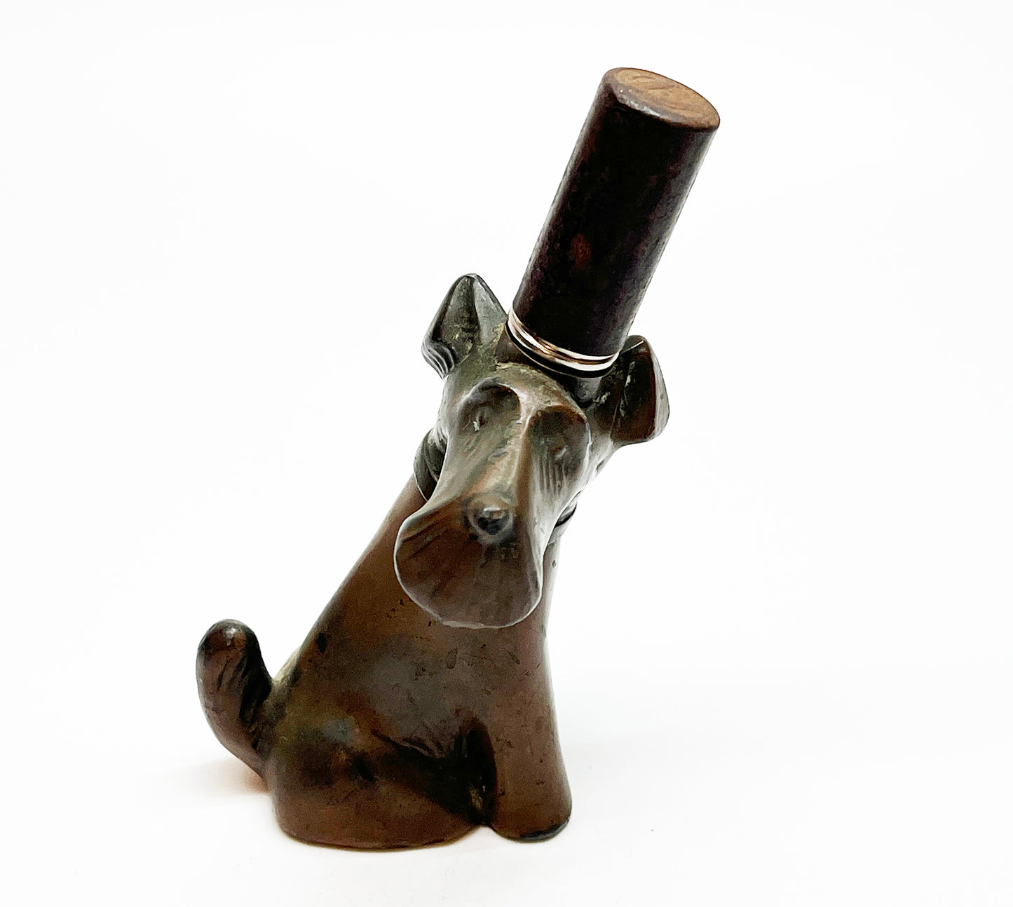 1940s Copper Dog Figural Lighter