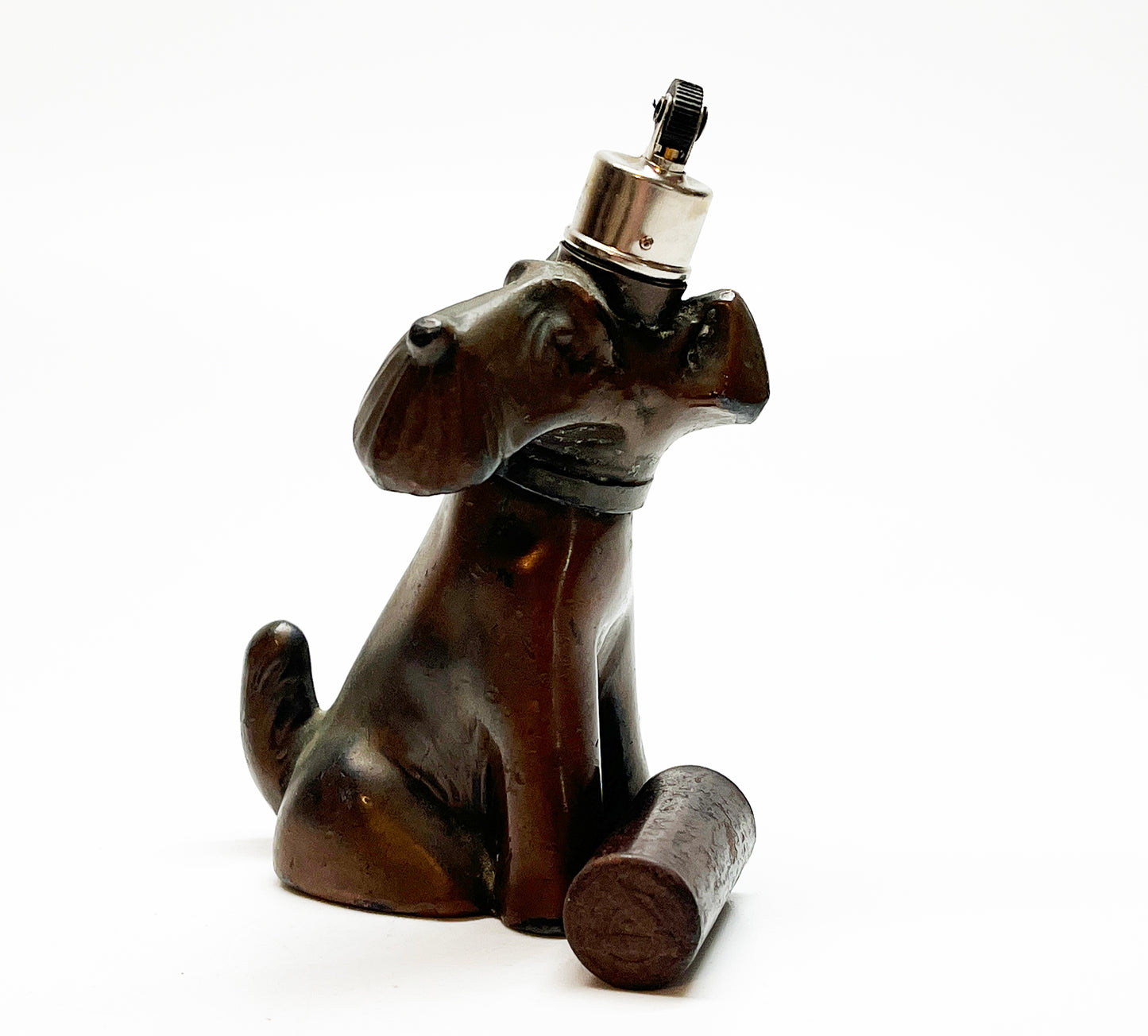 1940s Copper Dog Figural Lighter