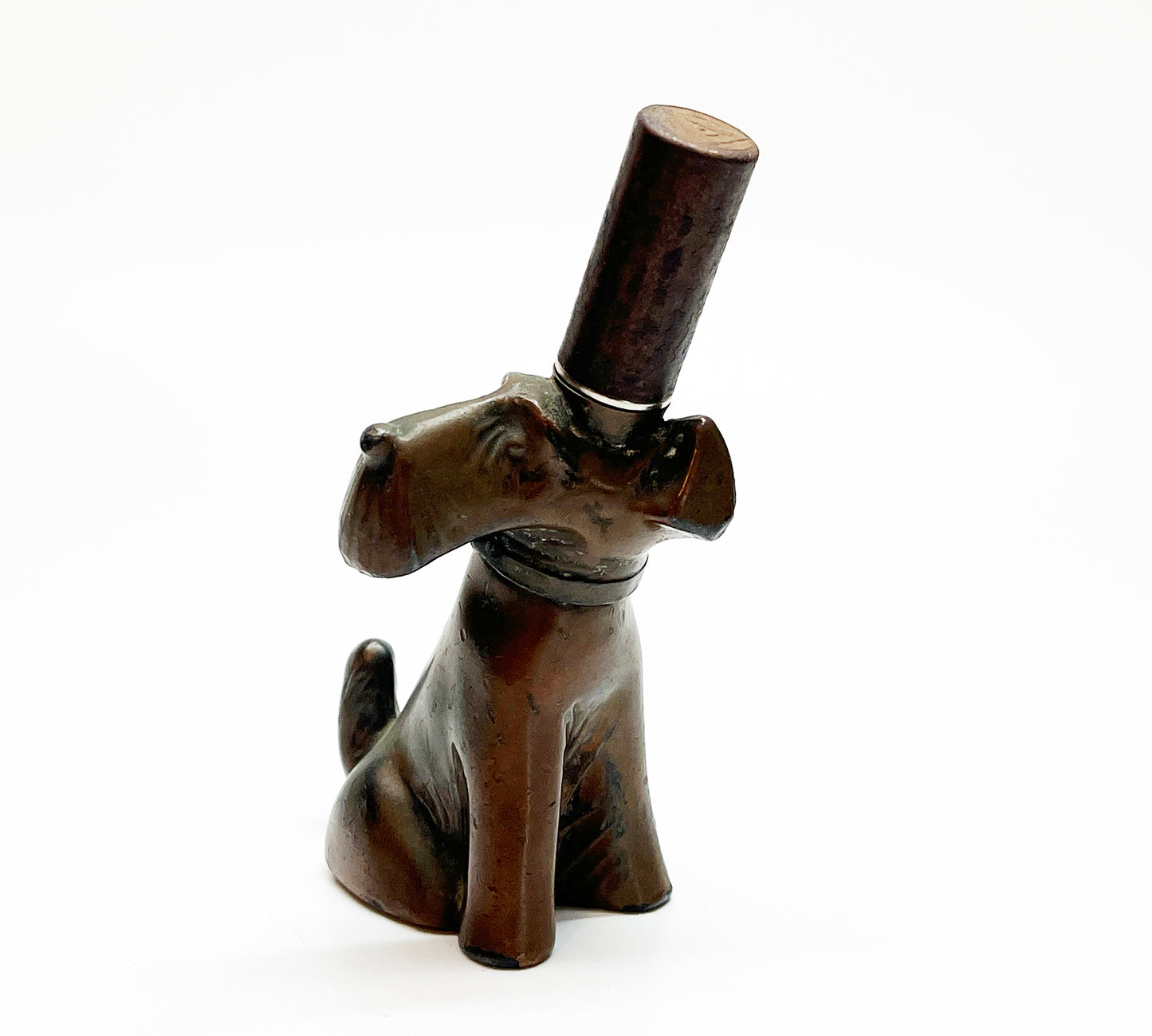 1940s Copper Dog Figural Lighter