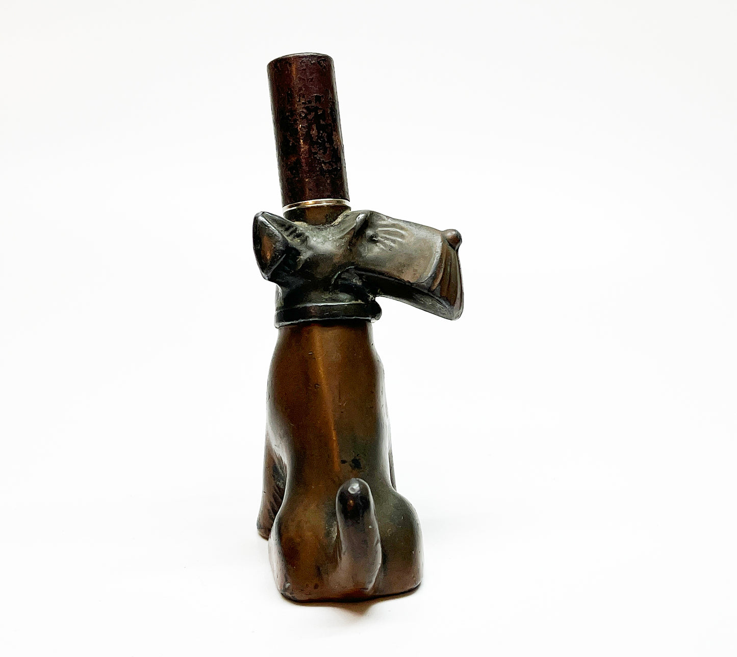 1940s Copper Dog Figural Lighter