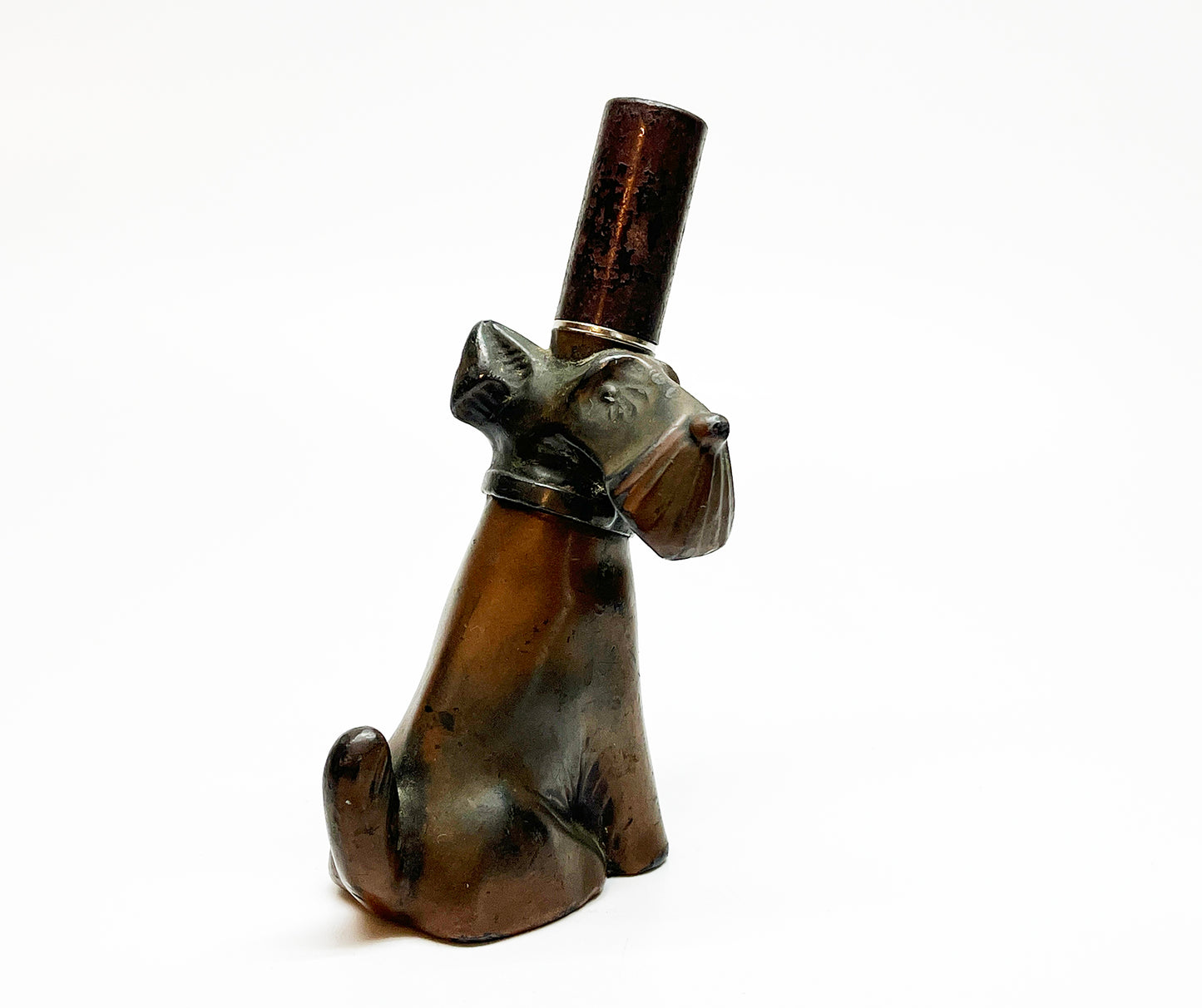 1940s Copper Dog Figural Lighter