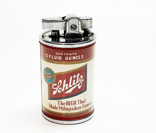 1950s Schlitz Beer Advertising Can-Shaped Lighter