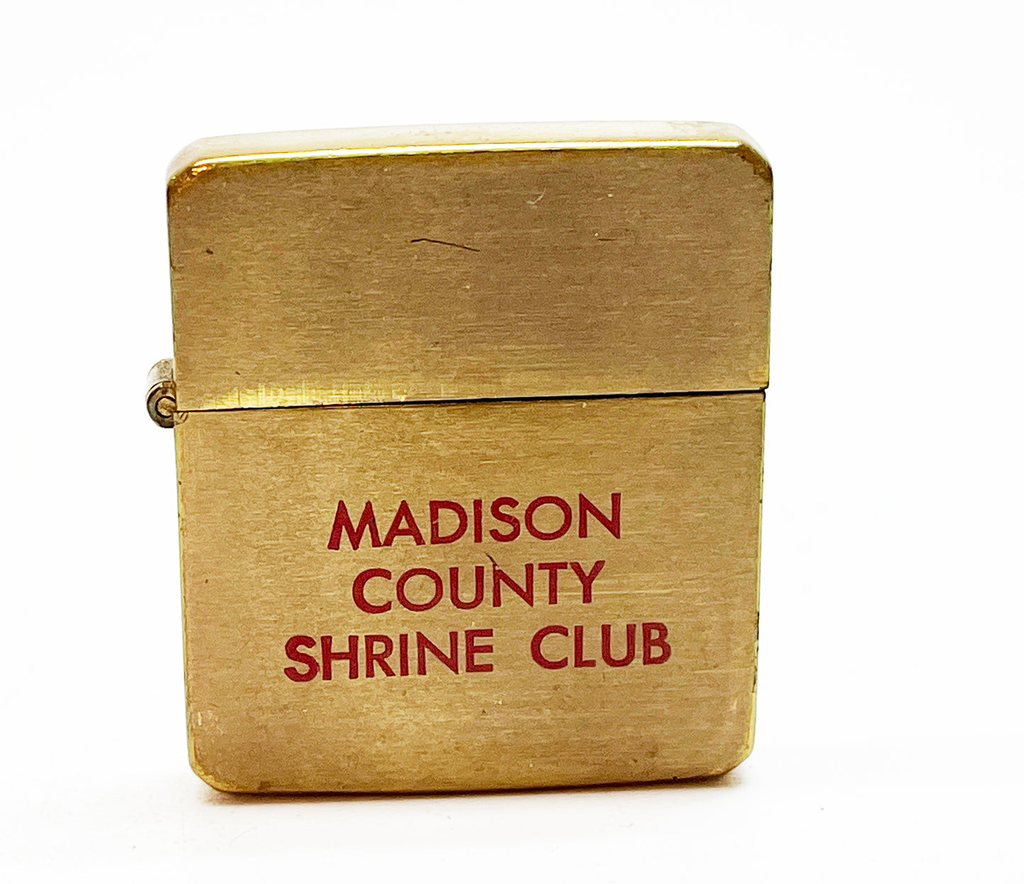 1950s Madison County Shrine Club Mini Brass Lighter