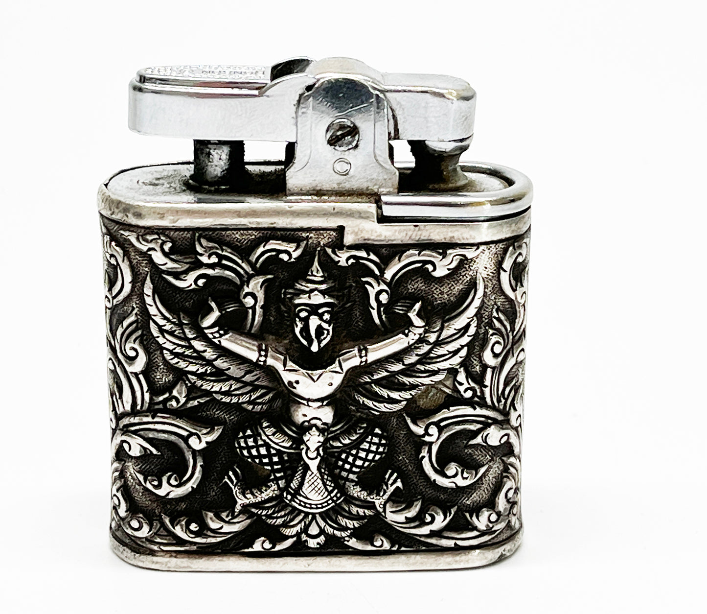 Capt Moore Silver-Wrapped Ronson Whirlwind WWII Lighter