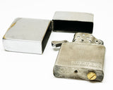 1937-1942 Zippo Diagonal Slash Corner Working Lighter with 1947 - 1949 Nickel Silver Insert