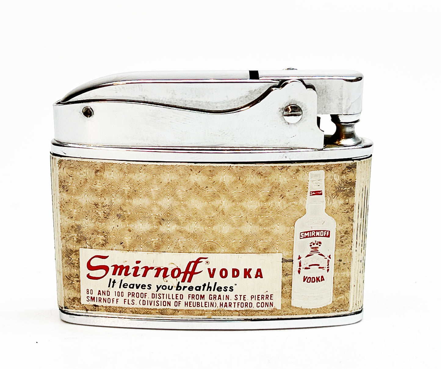 1950s Smirnoff Vodka Vintage Alcohol Liquor Advertising Lighter