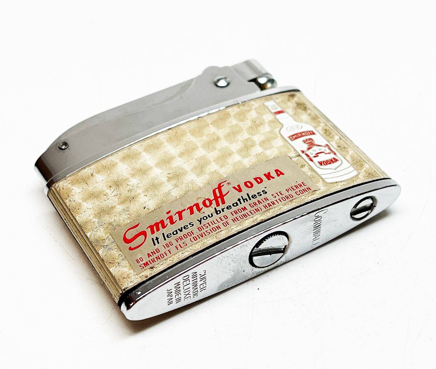 1950s Smirnoff Vodka Vintage Alcohol Liquor Advertising Lighter