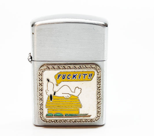 1960s Snoopy "Fuck It" Vietnam Era Flip Top Lighter