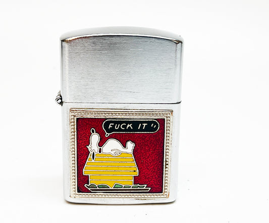 1960s Snoopy "Fuck It" Vietnam Era Flip Top Lighter