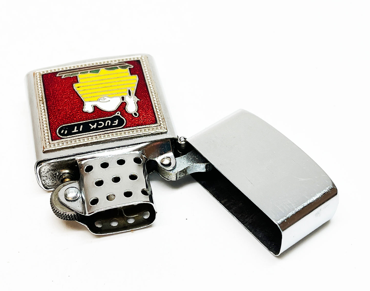 1960s Snoopy "Fuck It" Vietnam Era Flip Top Lighter