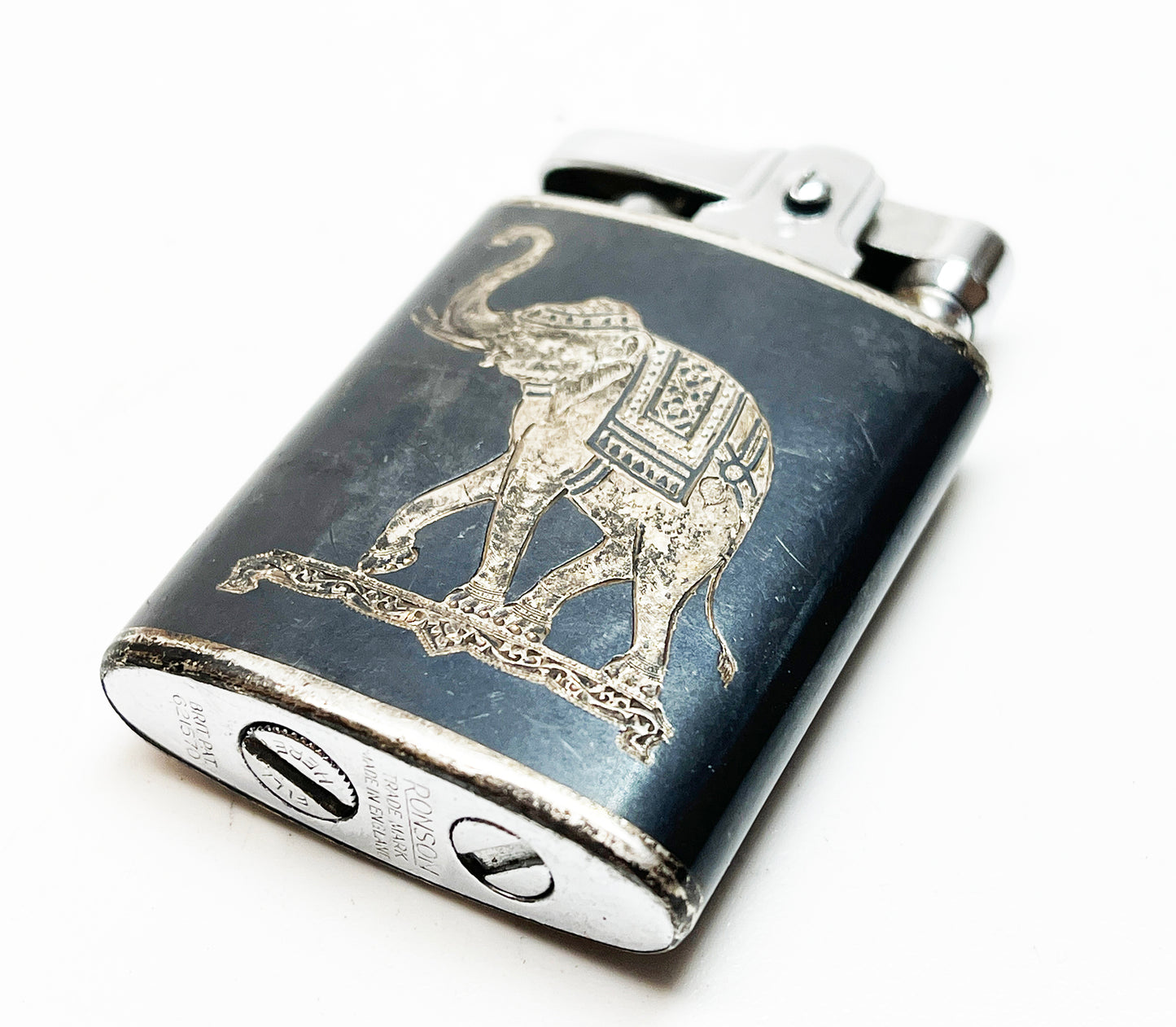 Sterling Silver Wrapped Ronson Banker Lighter
