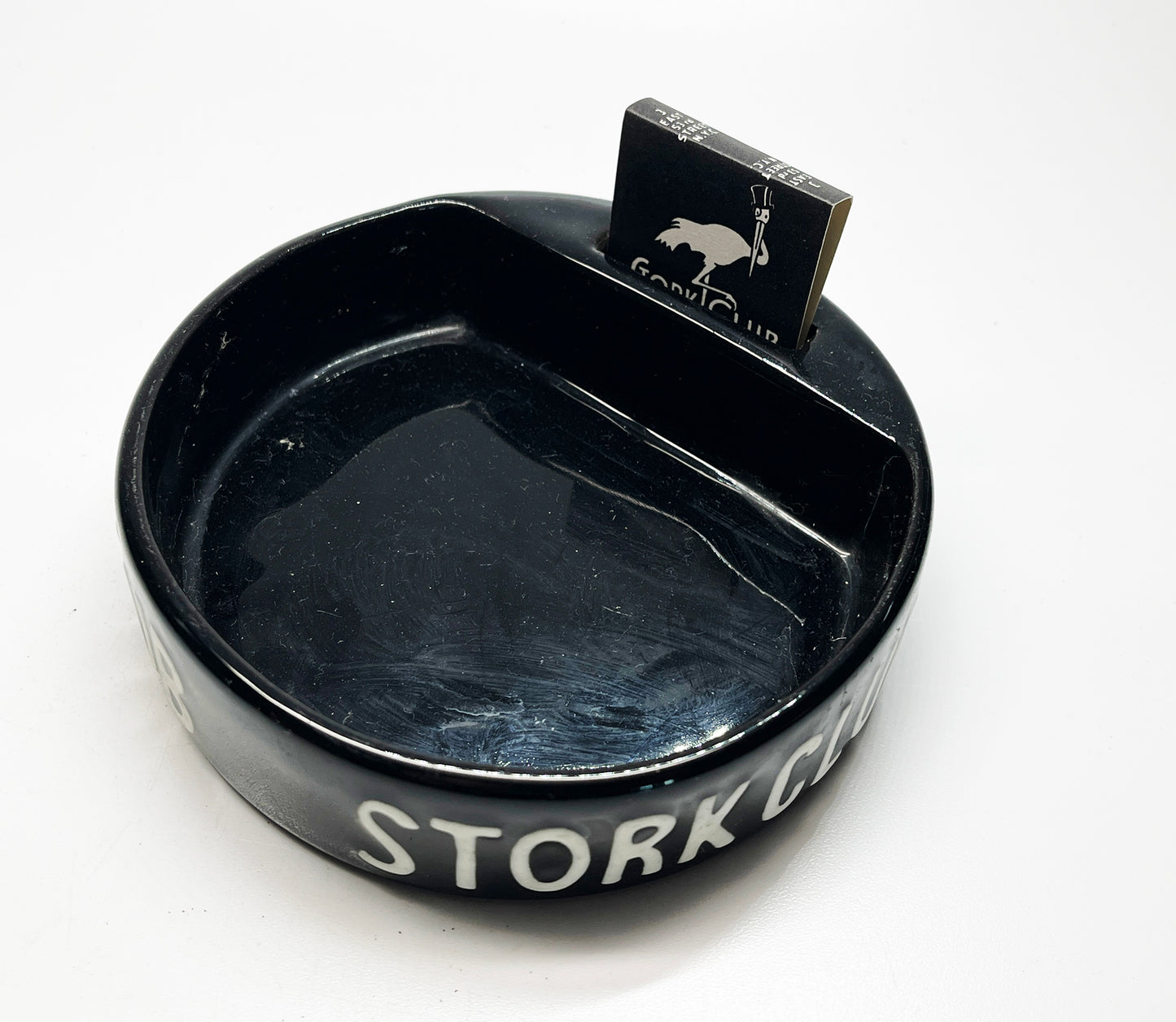 1940s Stork Club Slotted Ashtray and Matchbook